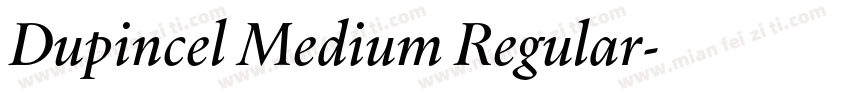 Dupincel Medium Regular字体转换